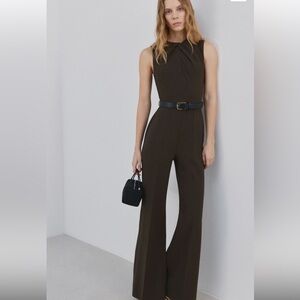 Mango Jumpsuit with draped detail belt